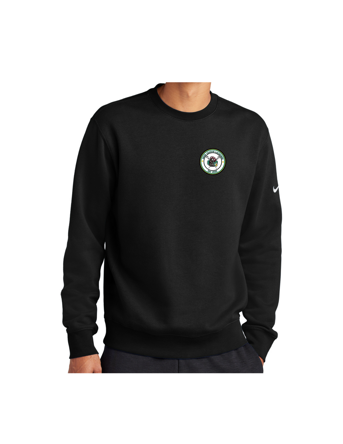 BeerLeague Lacrosse Nike Club Fleece Crew Neck
