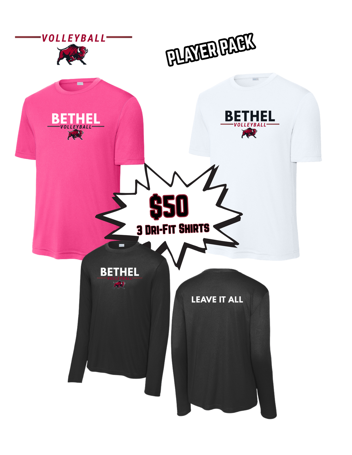 Bethel Volleyball Player Pack