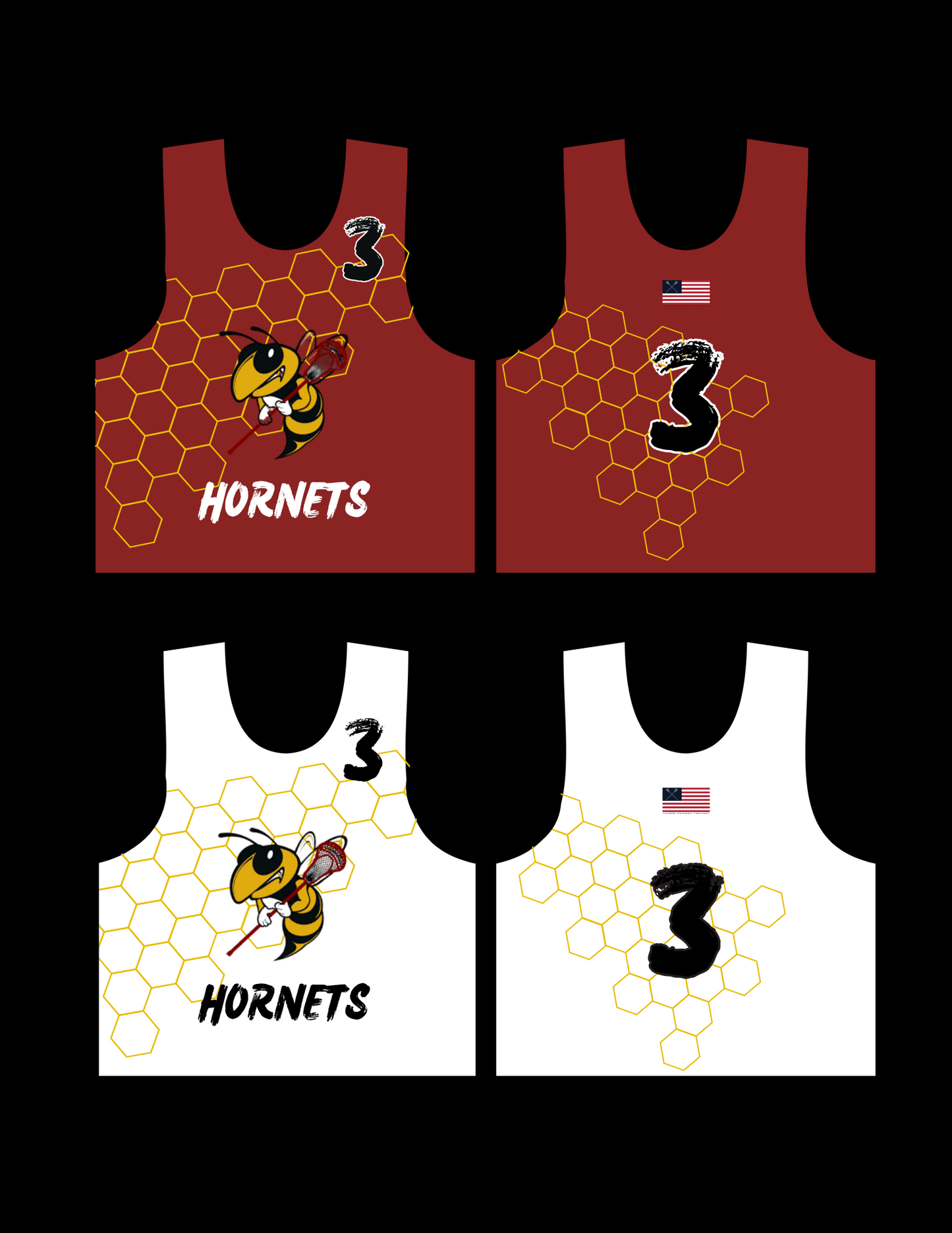 Hornets Lacrosse Practice Pinnie