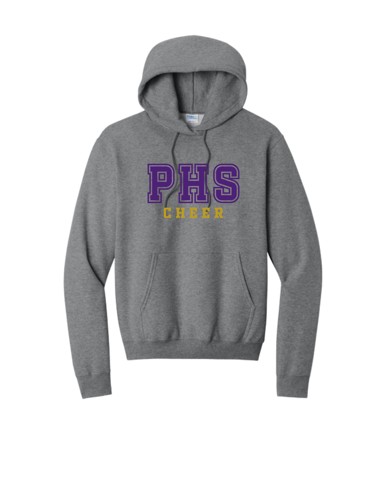 PUYALLUP CHEER-Port & Co Core Fleece Hoodie-w/Purple PHS logo