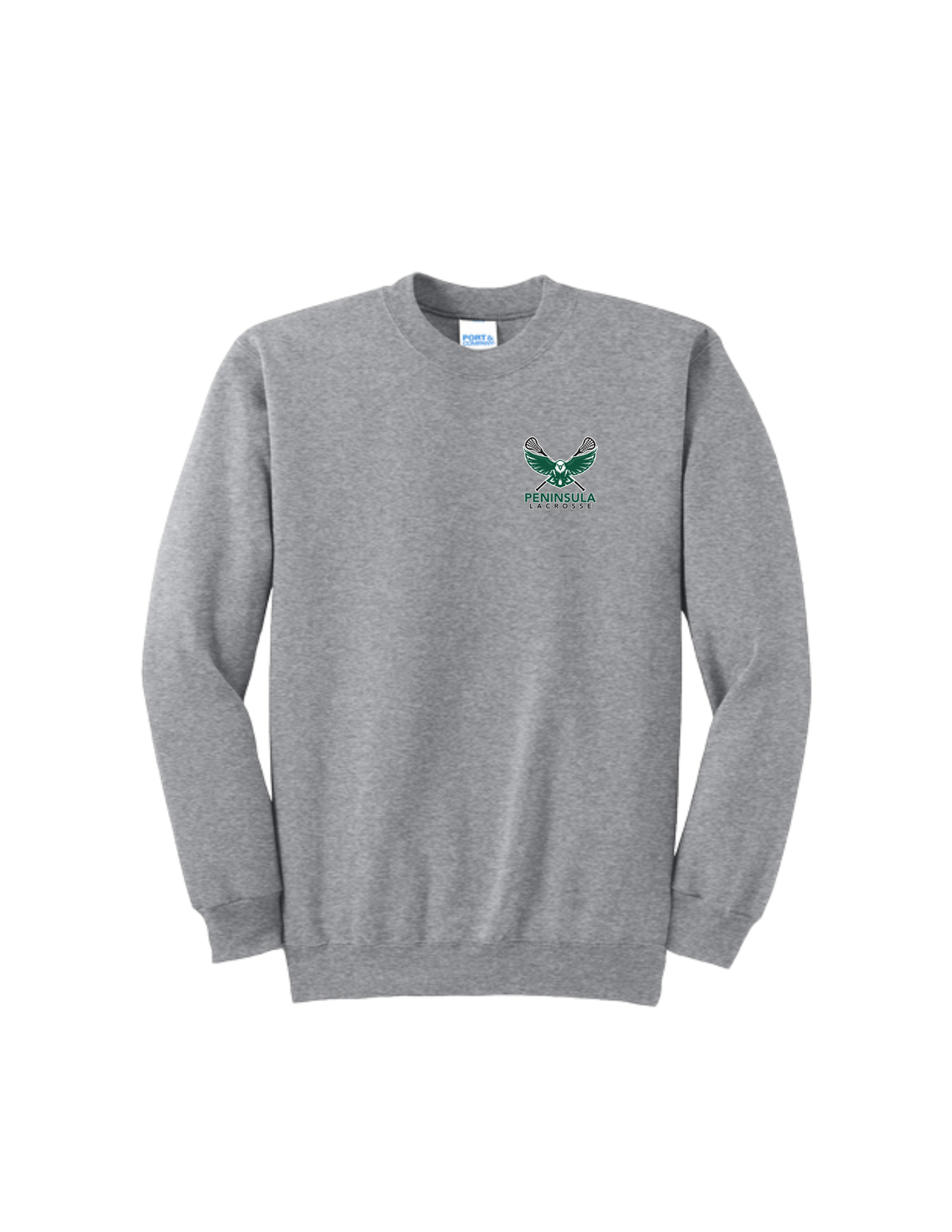 Peninsula Lacrosse P&C Core Fleece Crewneck Sweatshirt (Left Chest Logo)