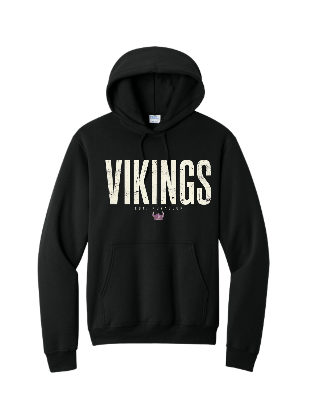 Puyallup Junior Football Hooded Sweatshirt VIKINGS BANNER
