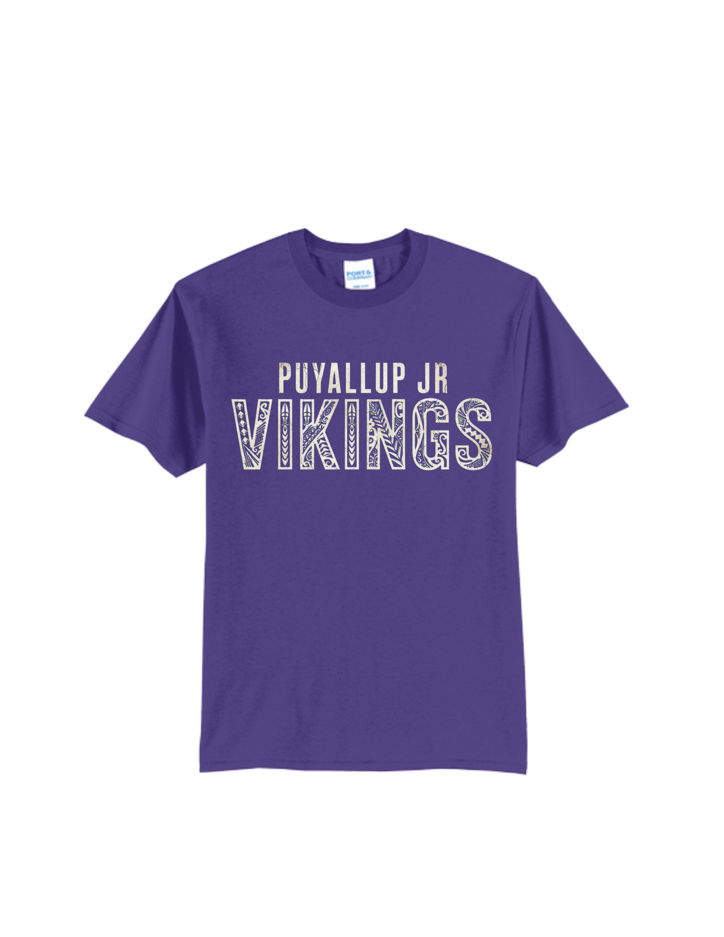 Puyallup Junior Football T-Shirt Vikings Tribal Banner