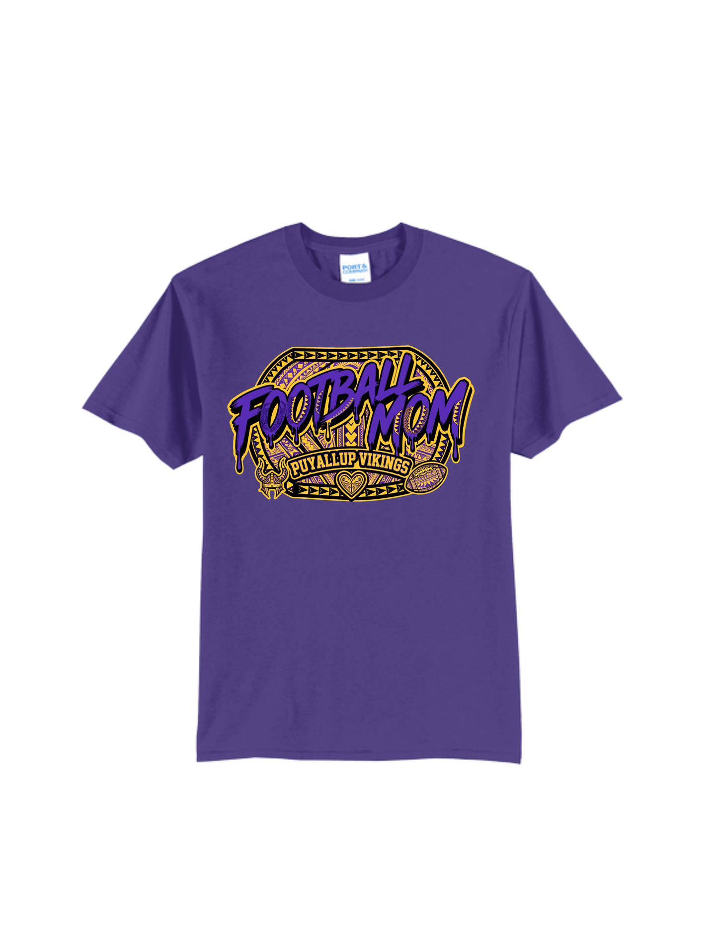 Puyallup Junior Football T-Shirt Vikings Football Mom