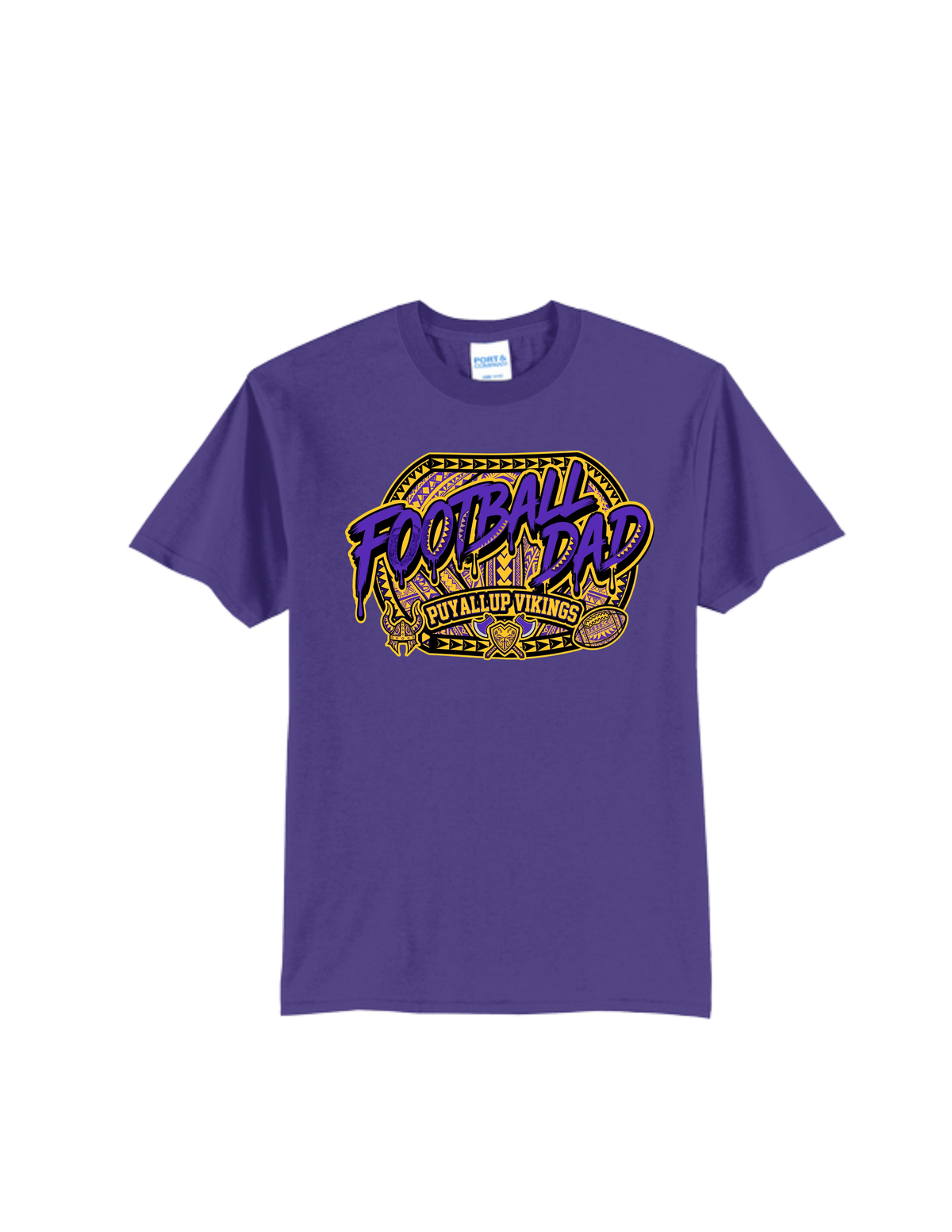 Puyallup Junior Football T-Shirt Vikings Football Dad