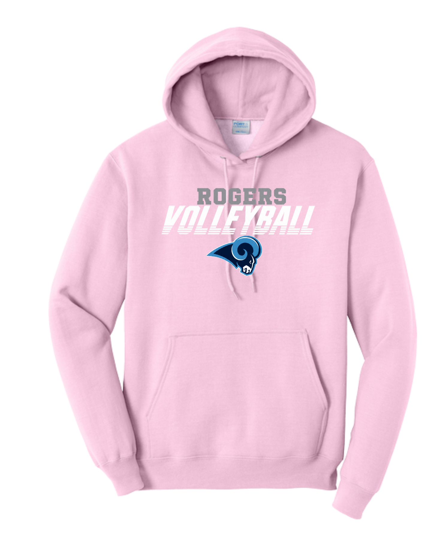Rogers Volleyball Pink Hoodie