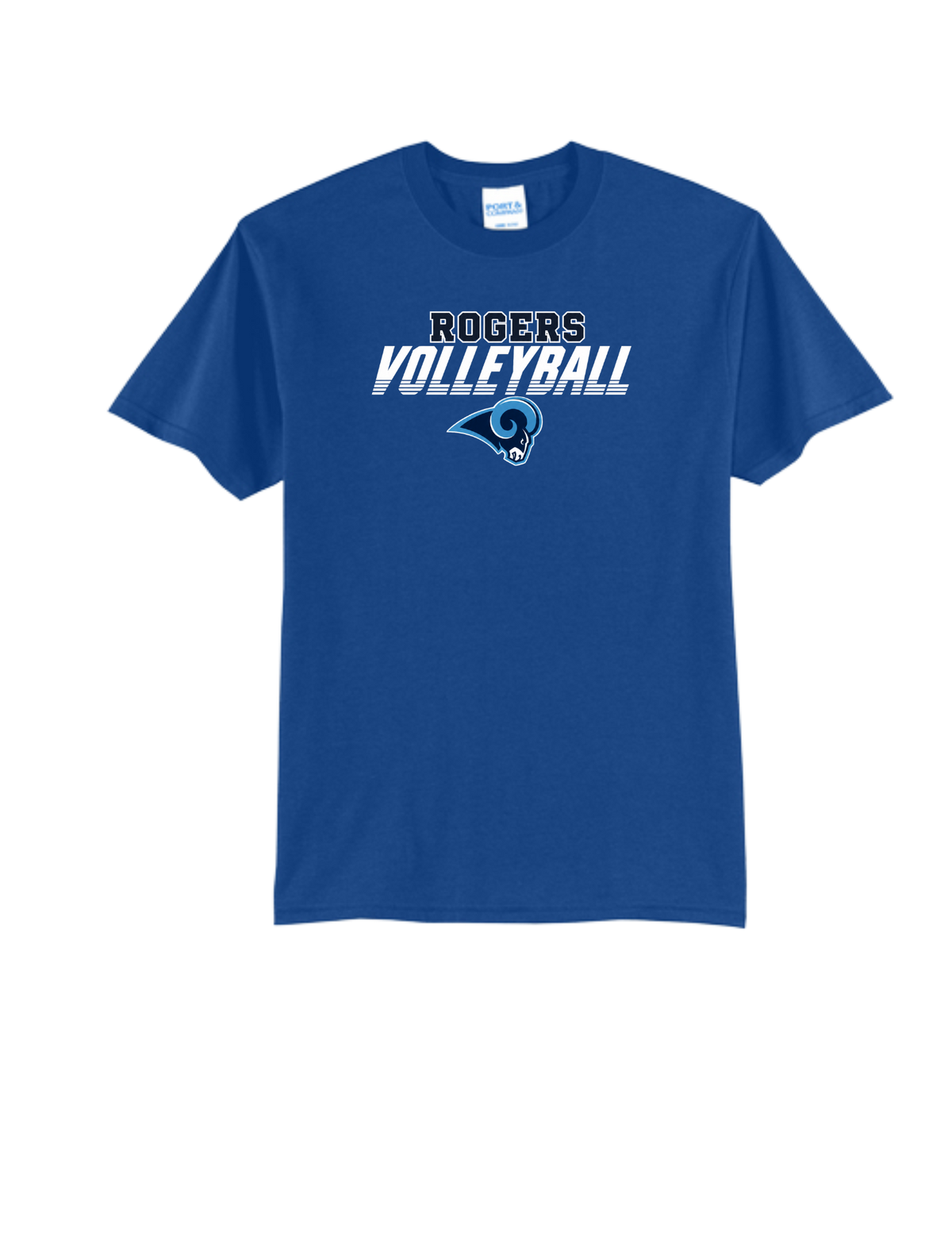 Rogers Volleyball P&C Core Blend Tee-Logo4