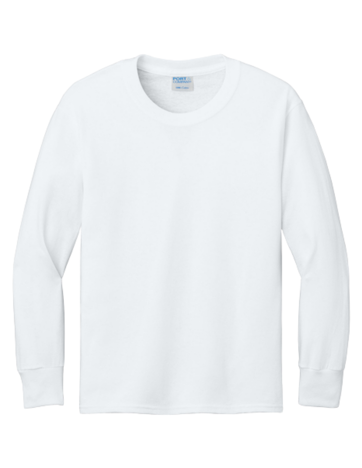 Port & Co™ Youth Long Sleeve Core Cotton Tee-PC54YLS