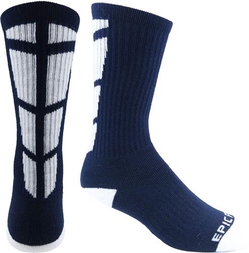 Frontcourt Navy w/White Socks