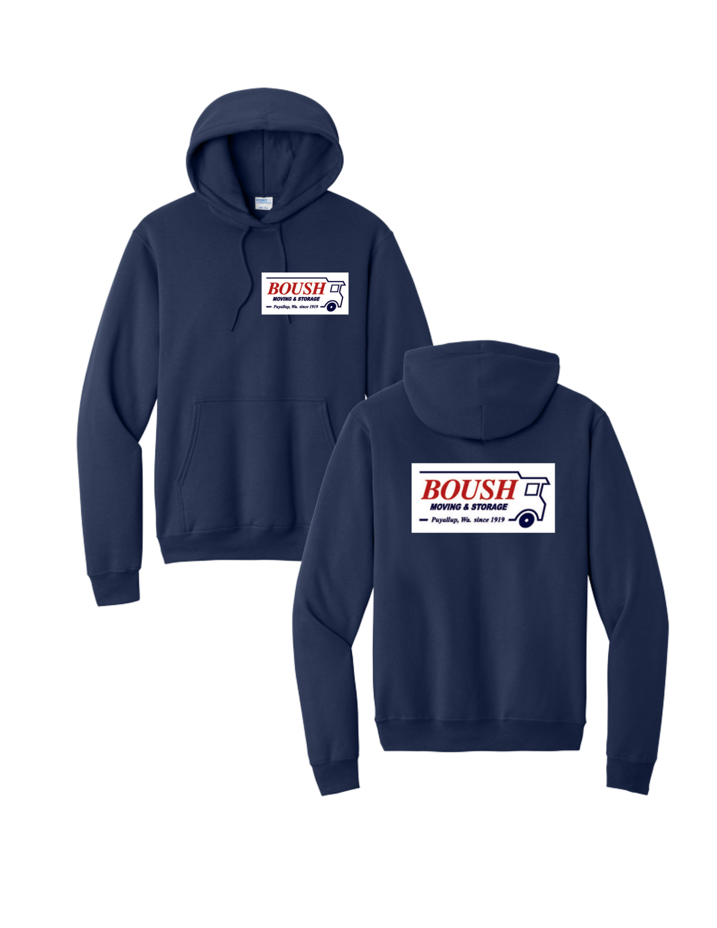 BOUSH- Port & Co Core Fleece Pullover Hooded Sweatshirt- PC78H