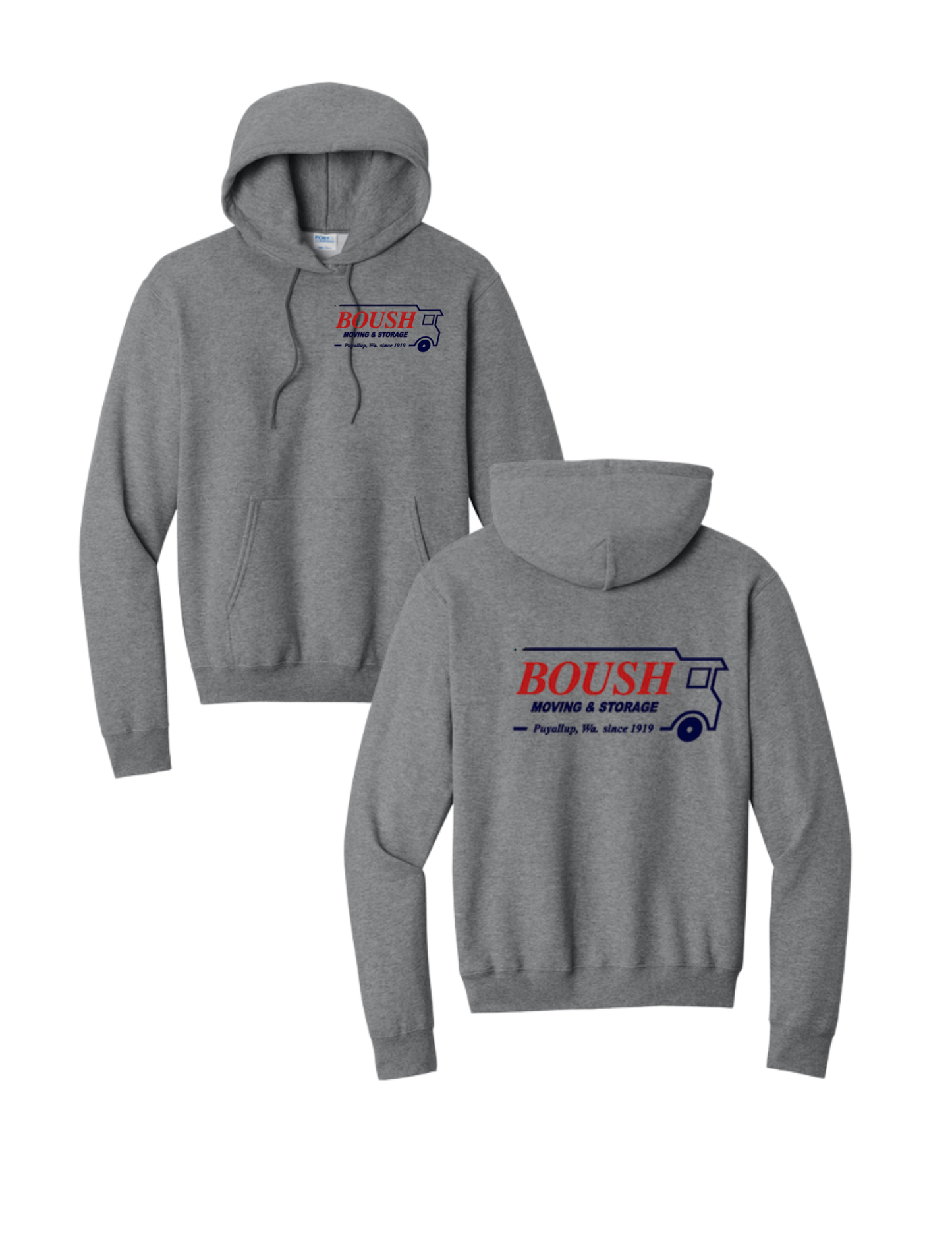 BOUSH- Port & Co Core Fleece Pullover Hooded Sweatshirt- PC78H