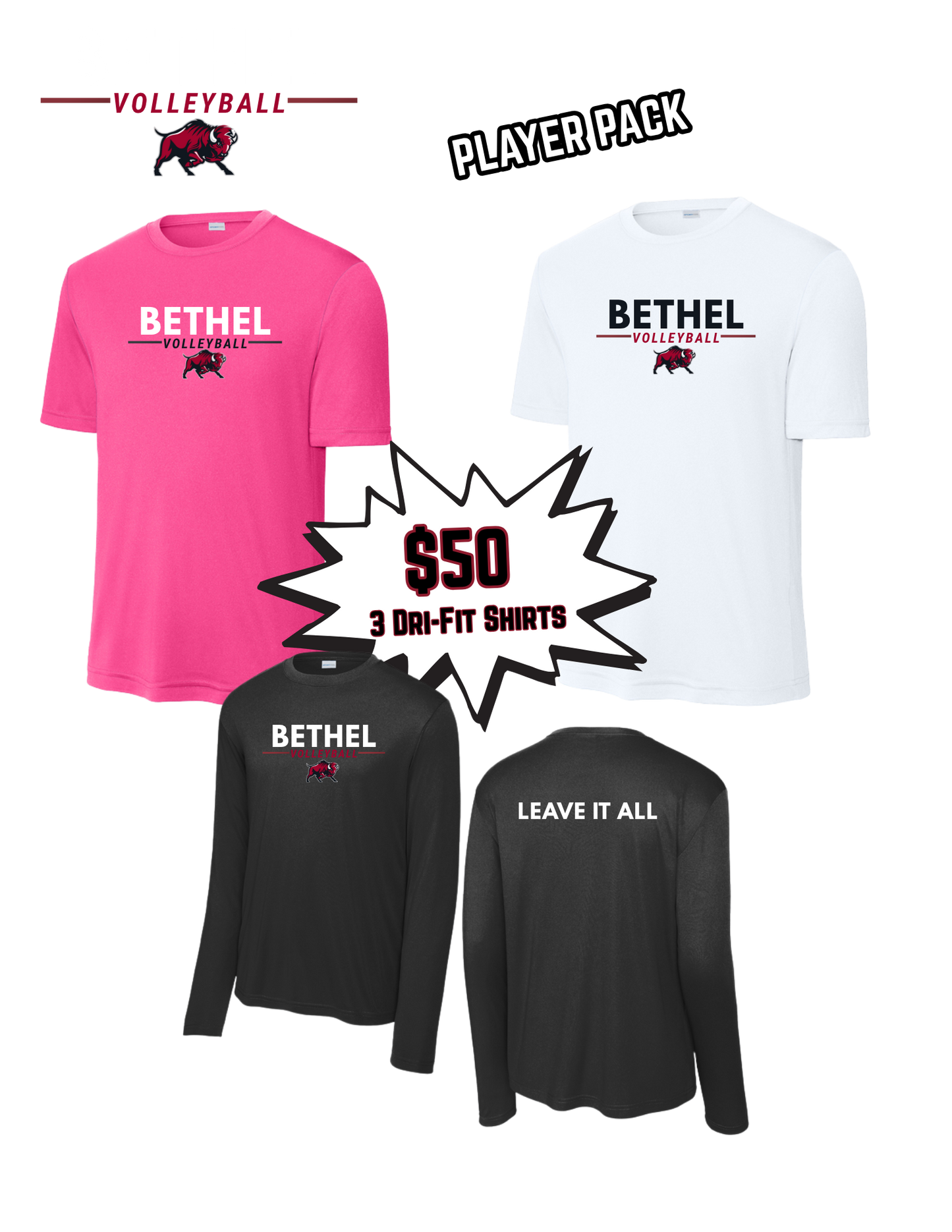 Bethel Volleyball Player Pack