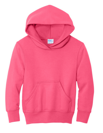 Port & Co Youth Core Fleece Pullover Hooded Sweatshirt- PC78YH