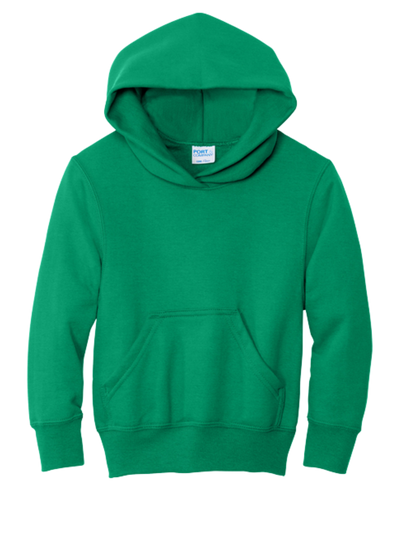 Port & Co Youth Core Fleece Pullover Hooded Sweatshirt- PC78YH