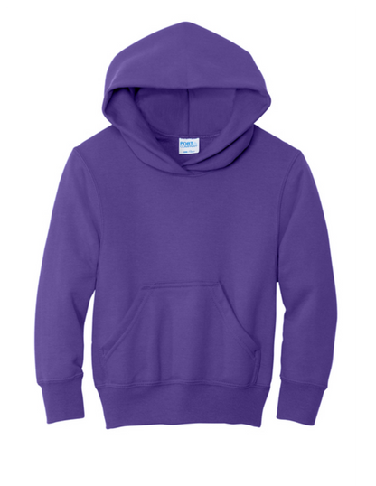 Port & Co Youth Core Fleece Pullover Hooded Sweatshirt- PC78YH