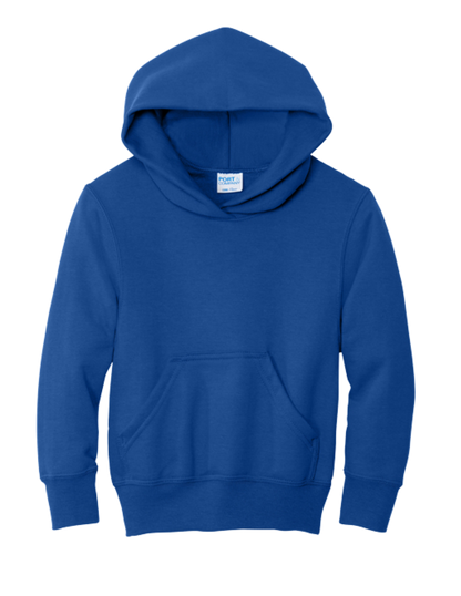 Port & Co Youth Core Fleece Pullover Hooded Sweatshirt- PC78YH