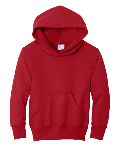 Port & Co Youth Core Fleece Pullover Hooded Sweatshirt- PC78YH