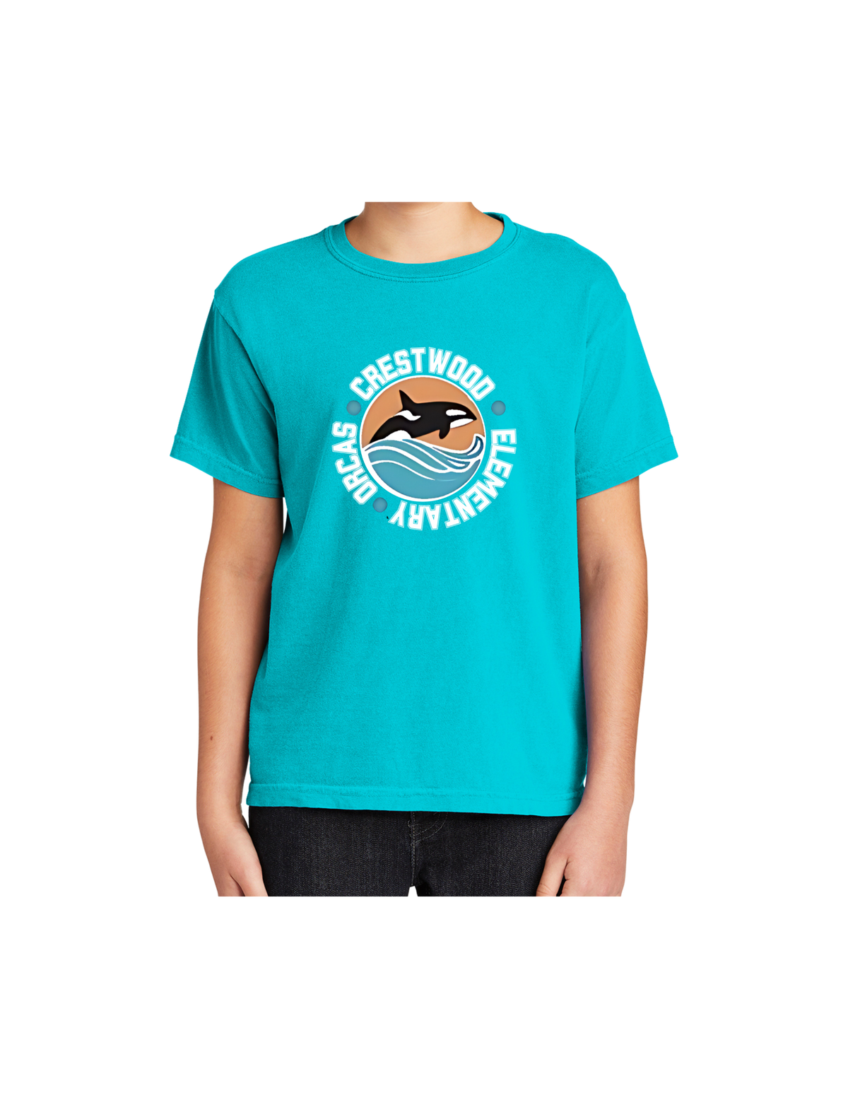 Crestwood Elementary Comfort Colors Youth Spun Tee