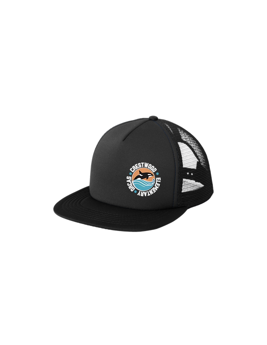 Crestwood Elementary District Flat Bill Snapback Cap