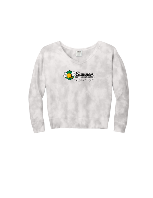 Sumner ELC LPC140V Women's Beach Wash V-Neck Crewneck