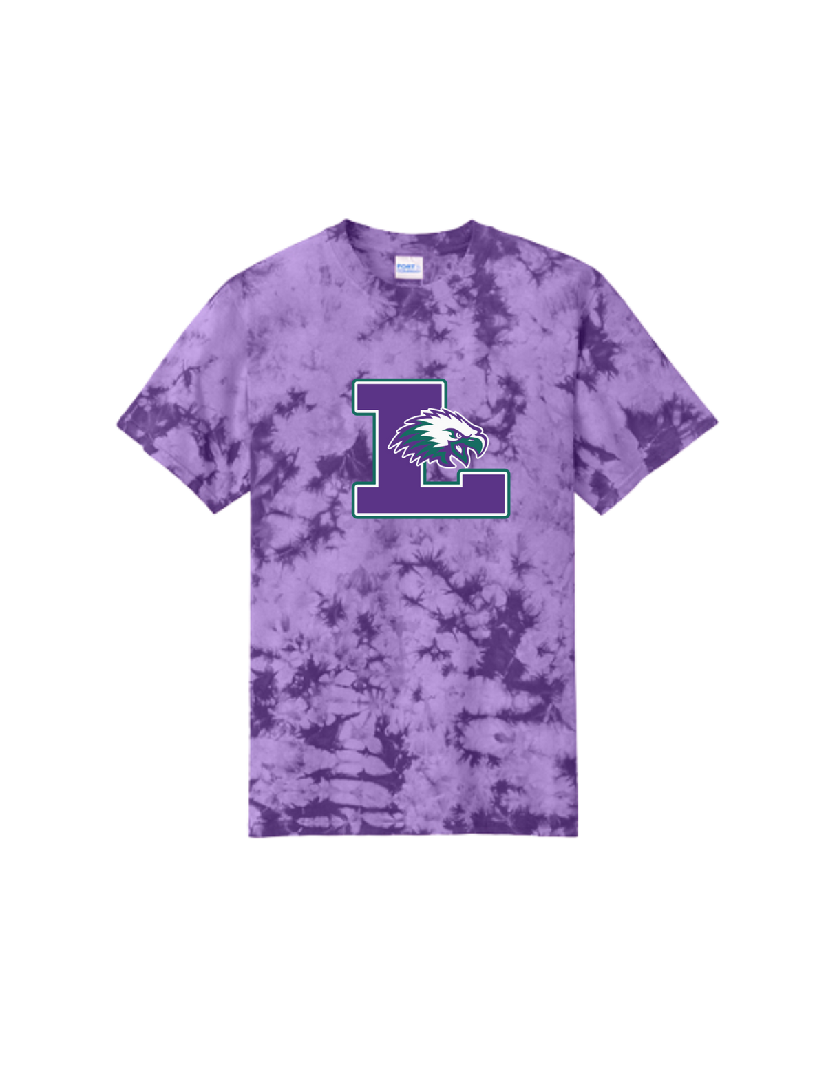 Liberty Ridge Elementary P&C Adult/Youth Crystal Tie-Dye Tee Purple
