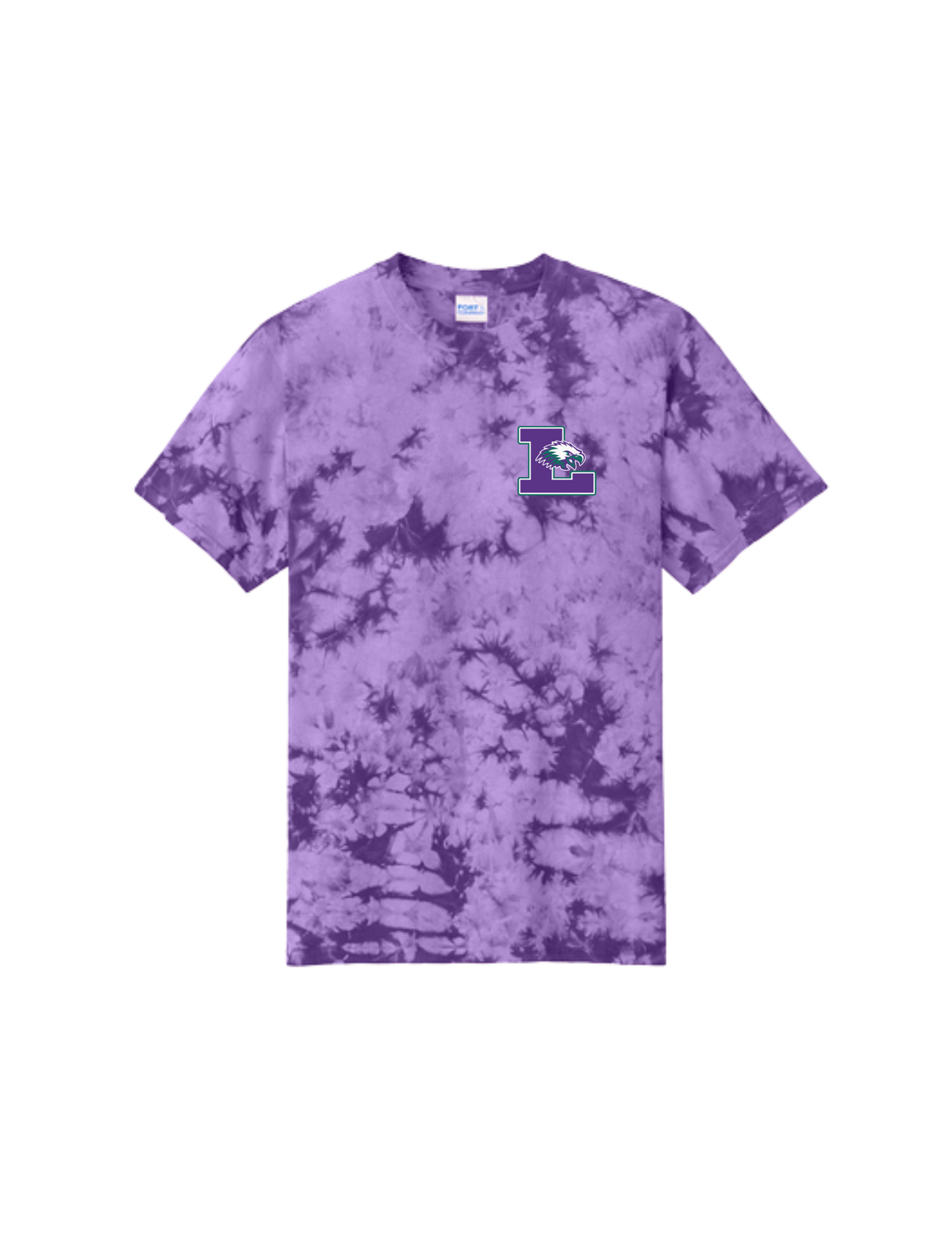 Liberty Ridge Elementary P&C Adult/Youth Crystal Tie-Dye Tee Purple