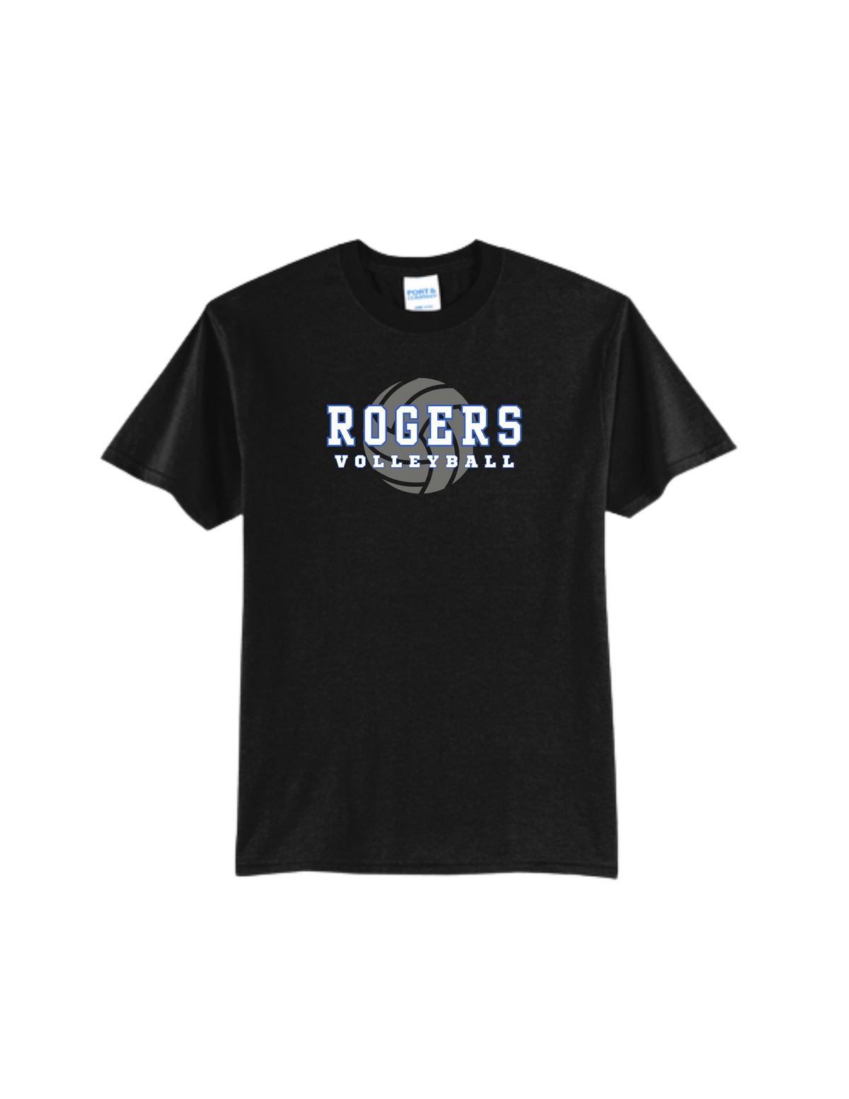 Rogers Volleyball P&C Core Blend Tee Ball Logo