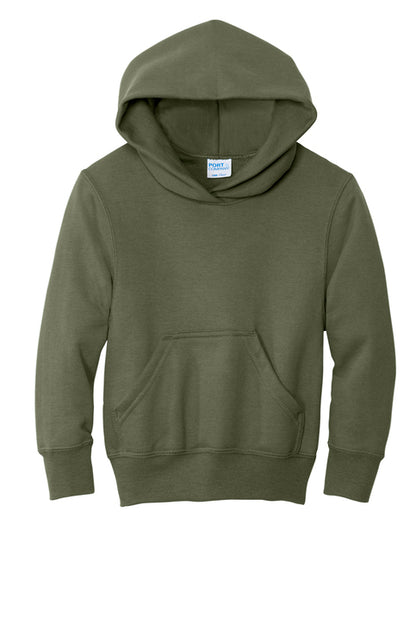 Port & Co Youth Core Fleece Pullover Hooded Sweatshirt- PC78YH