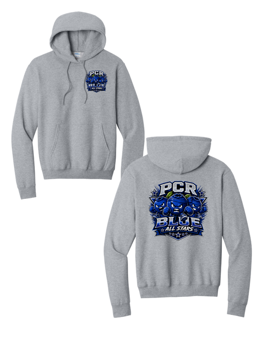 PCR BLUE ALL STARS-Port & Co Core Fleece Hoodie- w/Small Logo and Large Logo