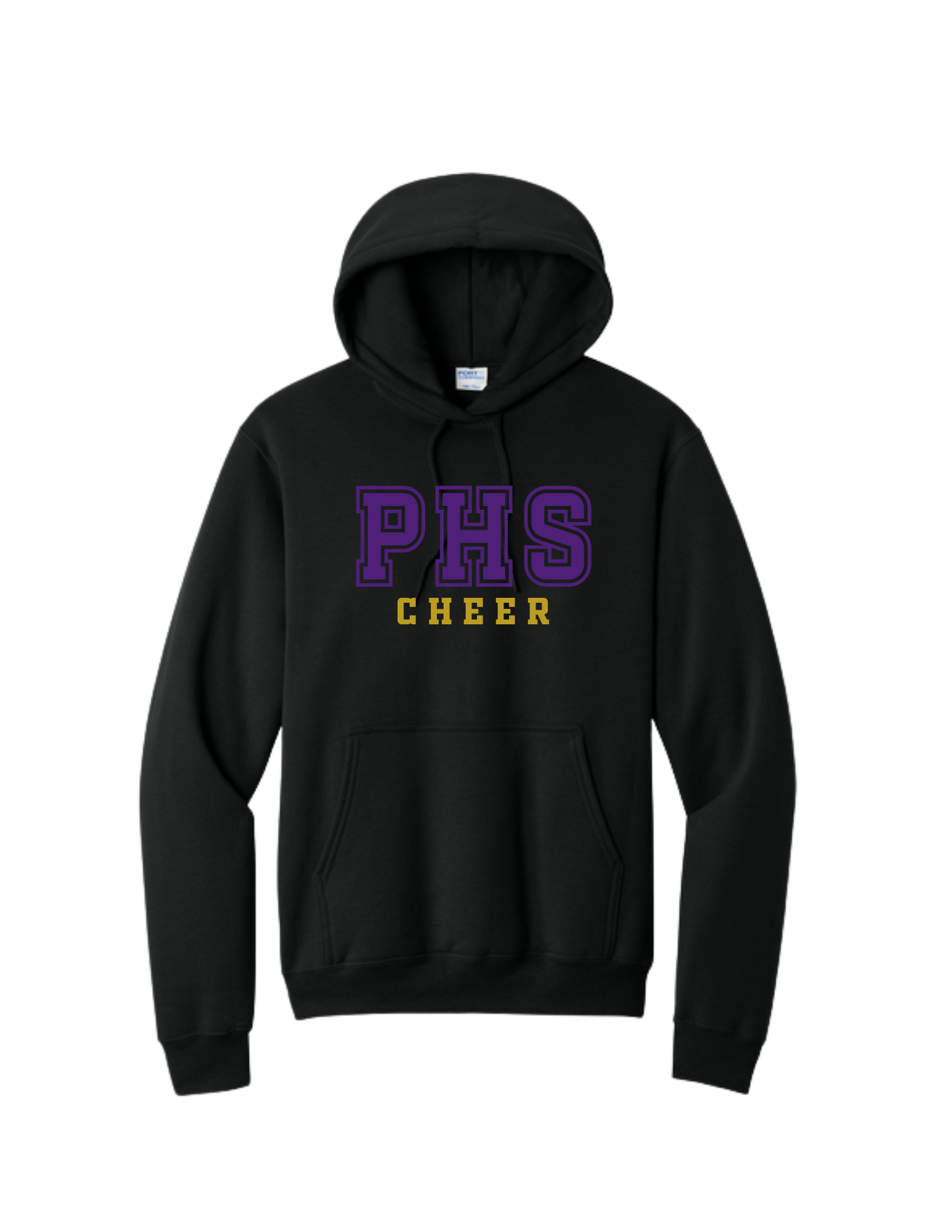 PUYALLUP CHEER-Port & Co Core Fleece Hoodie-w/Purple PHS logo
