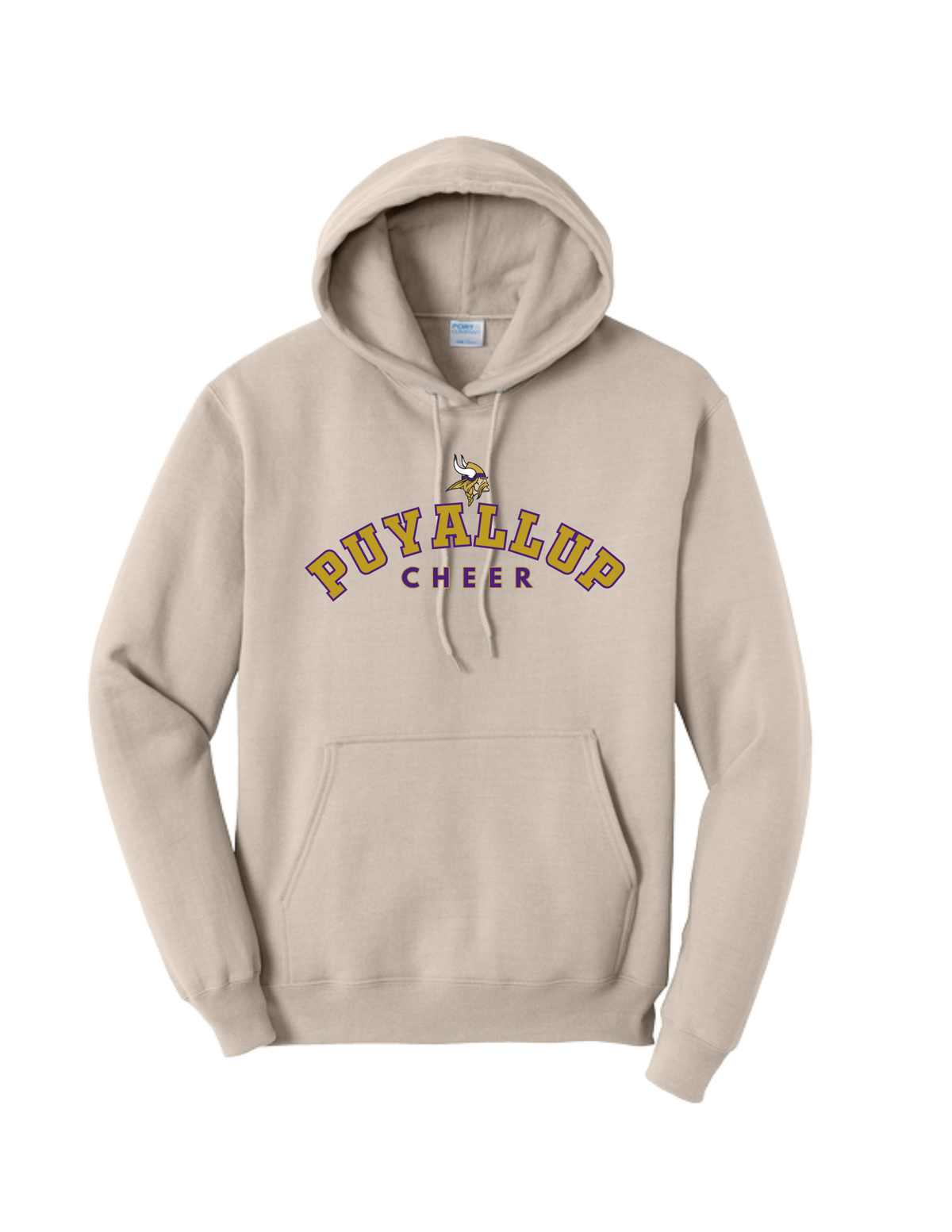 PUYALLUP CHEER- Port & Co Core Fleece Hoodies- w/ Gold Puyallup Cheer Logo