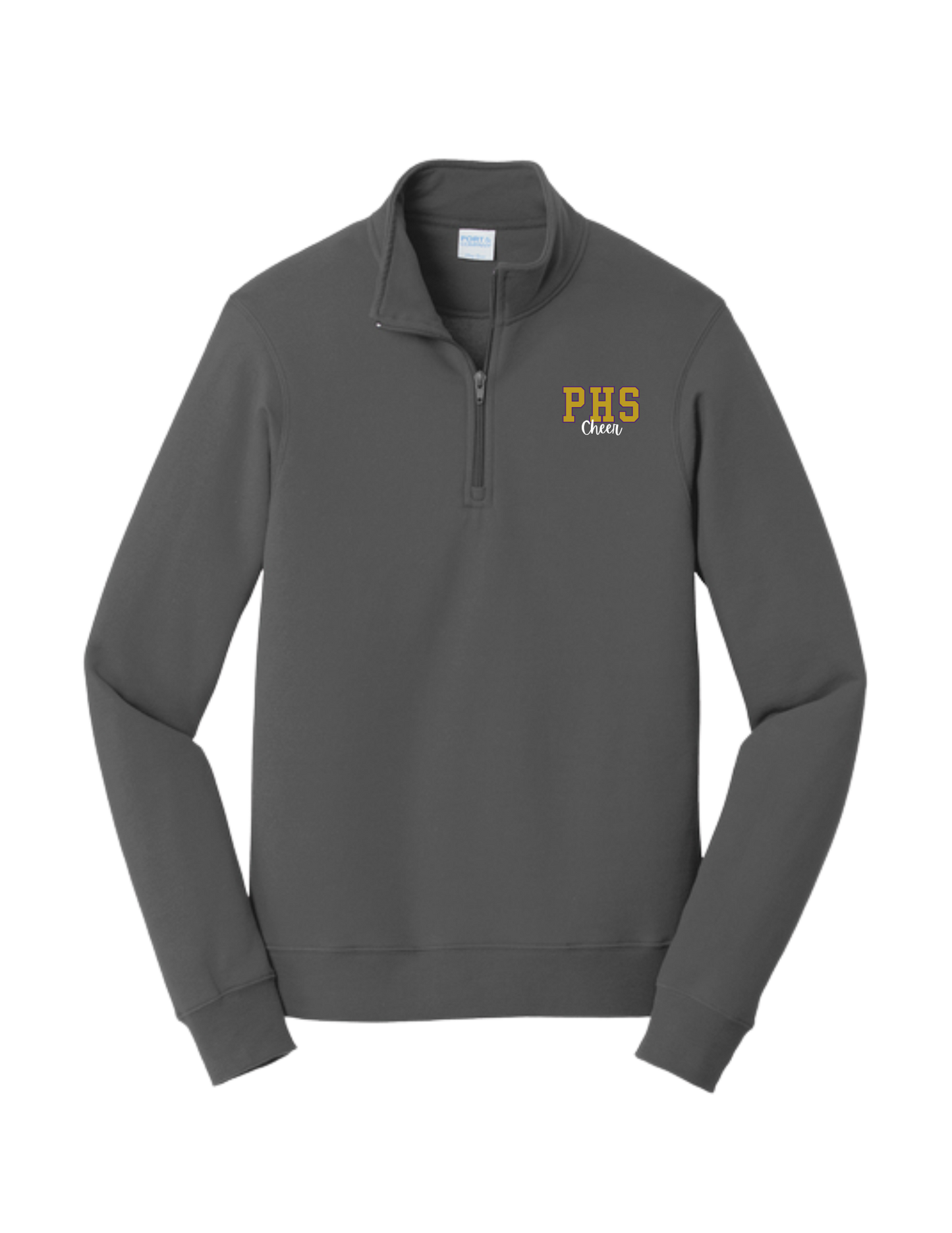 PUYALLUP CHEER- Port & Co 1/4-Zip Pullover Sweatshirt w/ Small Logo