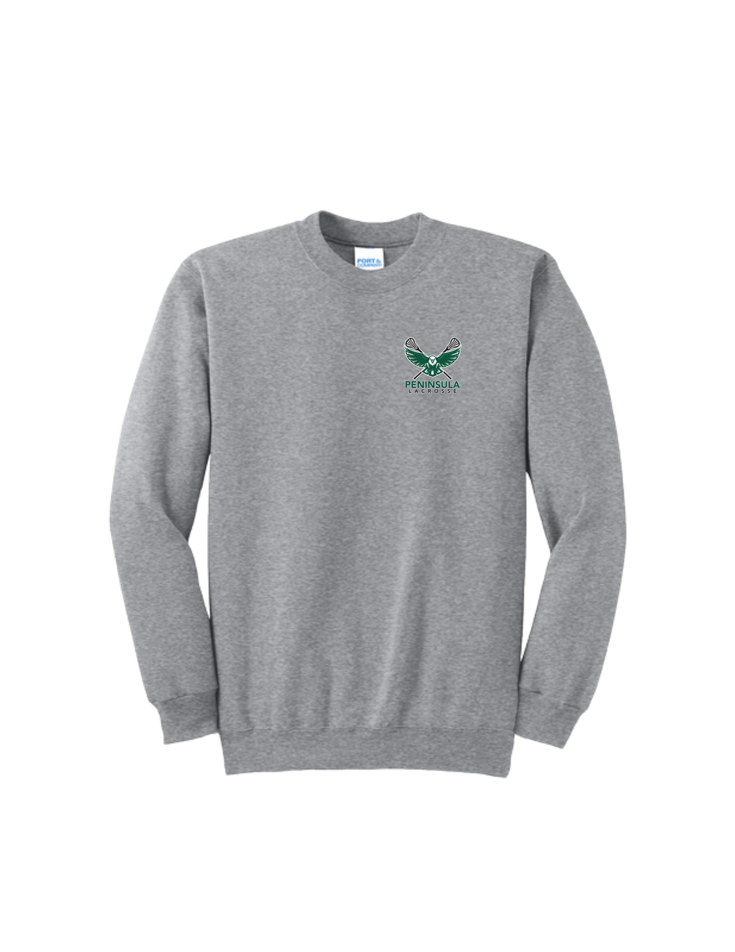 Peninsula Lacrosse P&C Core Fleece Crewneck Sweatshirt (Left Chest Logo)
