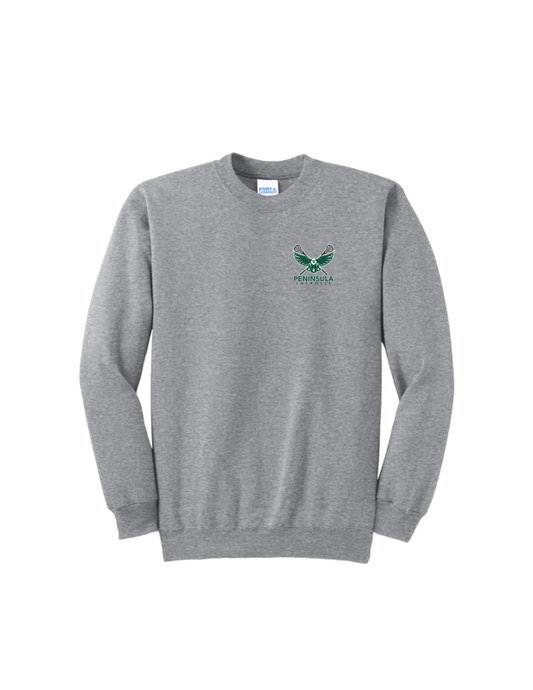Peninsula Lacrosse P&C Core Fleece Crewneck Sweatshirt (Left Chest Logo)