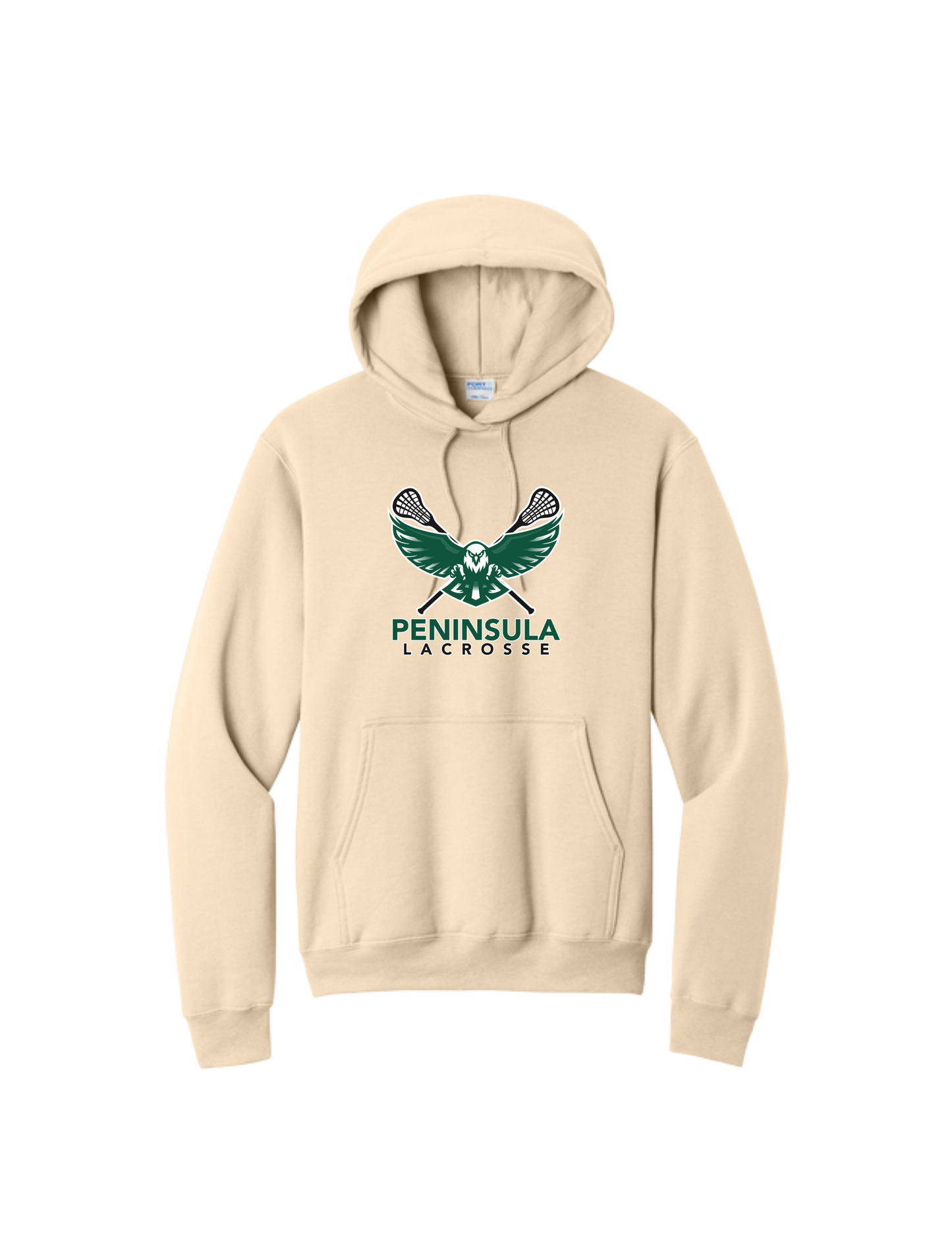 Peninsula Lacrosse P&C Core Fleece Hooded Sweatshirt - CENTER CHEST LOGO