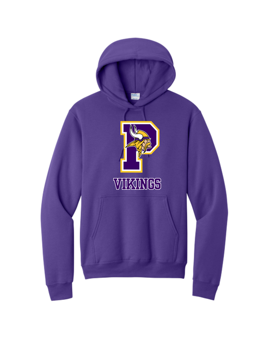 Puyallup Junior Football YOUTH Hooded Sweatshirt P LOGO