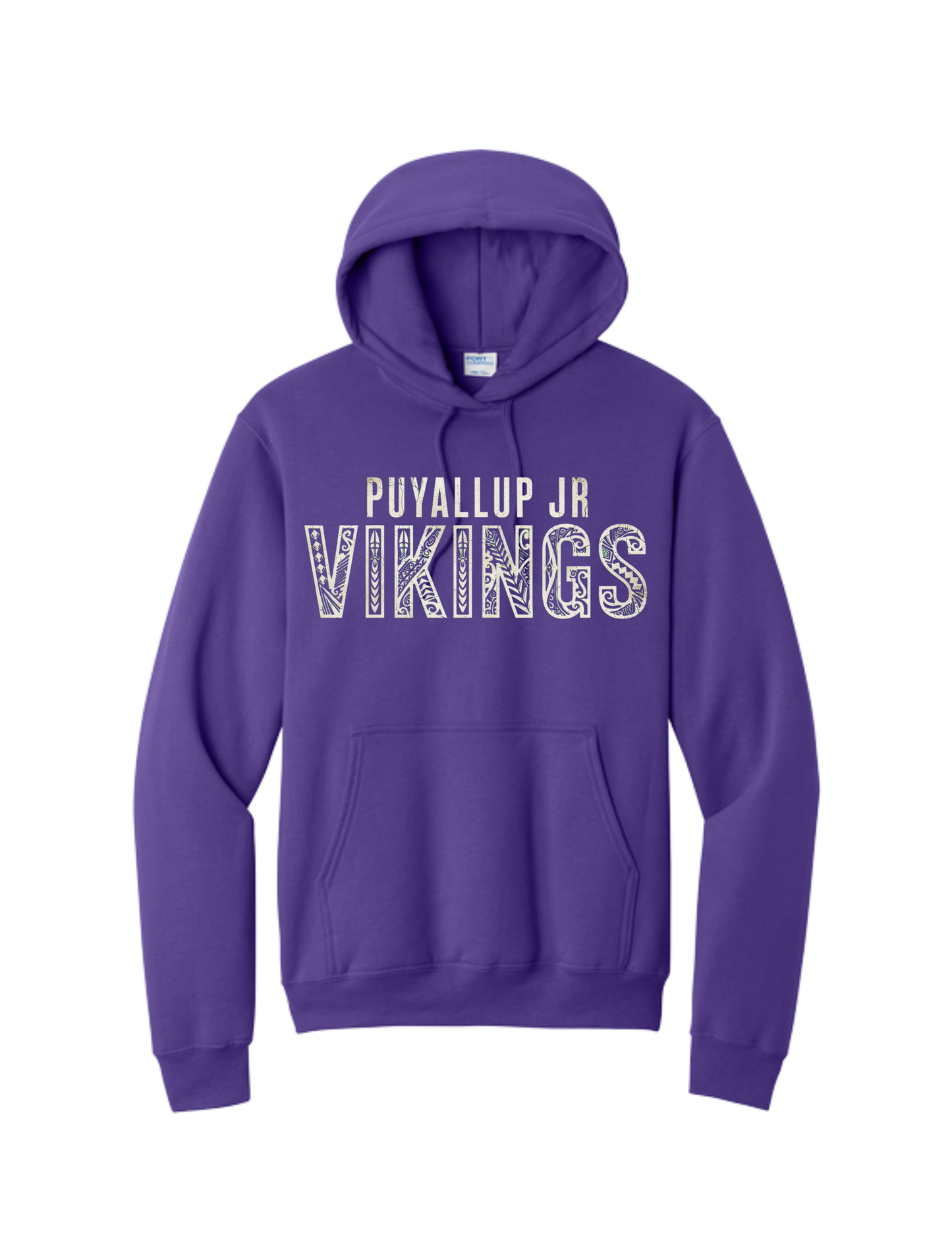 Puyallup Junior Football Hooded Sweatshirt Tribal Banner