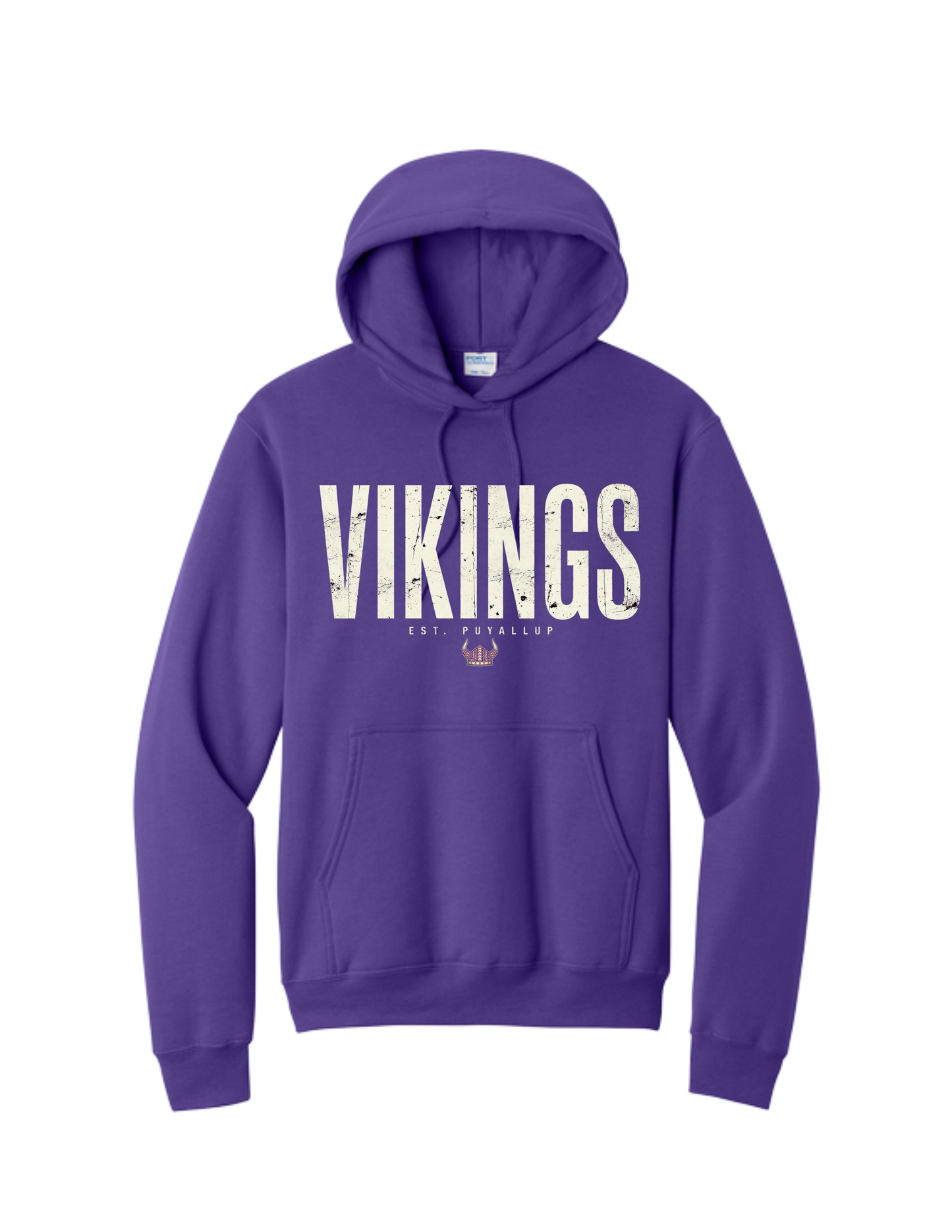 Puyallup Junior Football Hooded Sweatshirt VIKINGS BANNER