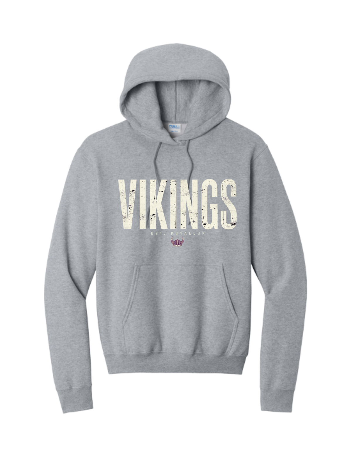 Puyallup Junior Football Hooded Sweatshirt VIKINGS BANNER