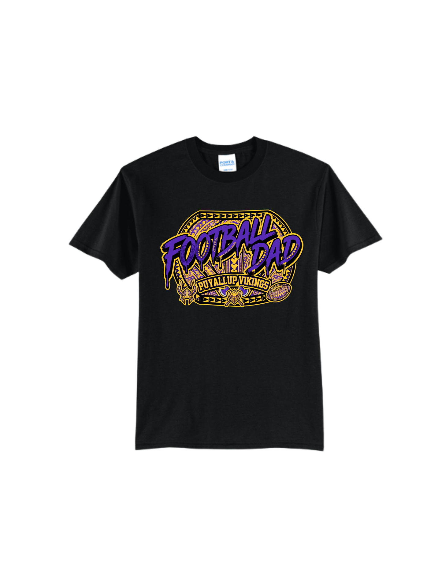 Puyallup Junior Football T-Shirt Vikings Football Dad