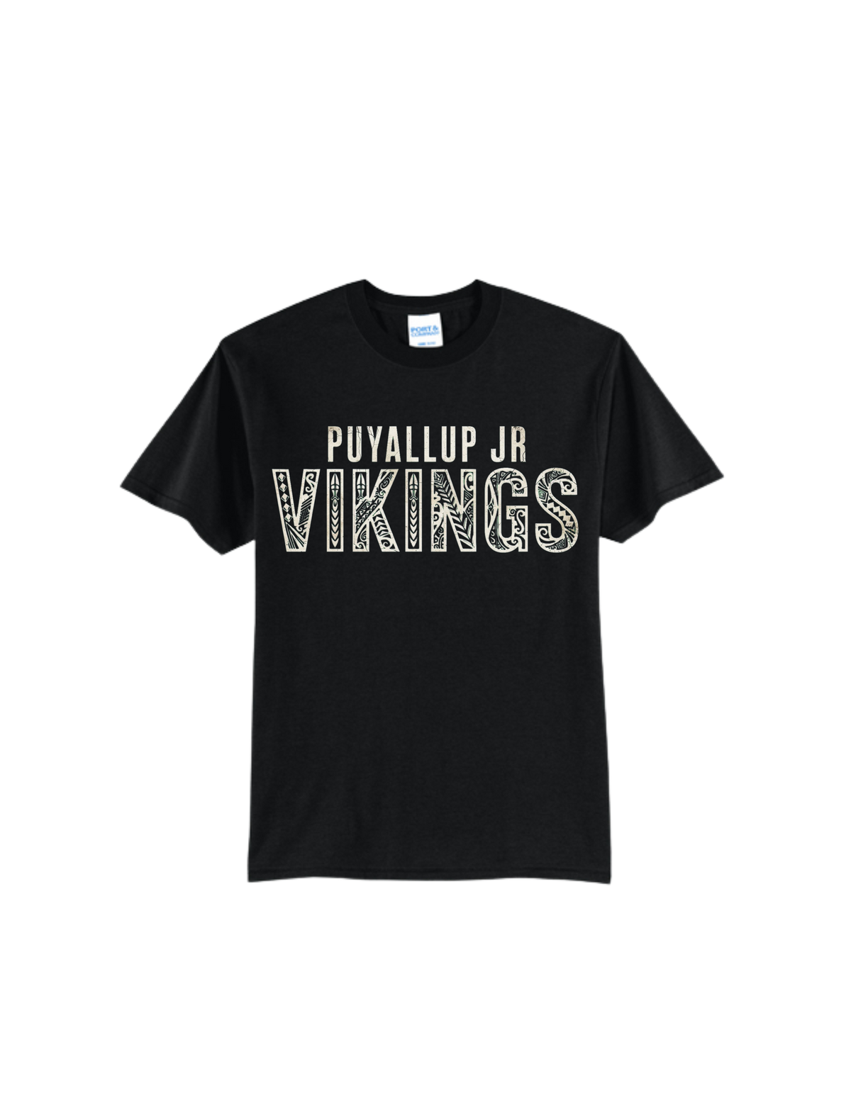 Puyallup Junior Football T-Shirt Vikings Tribal Banner
