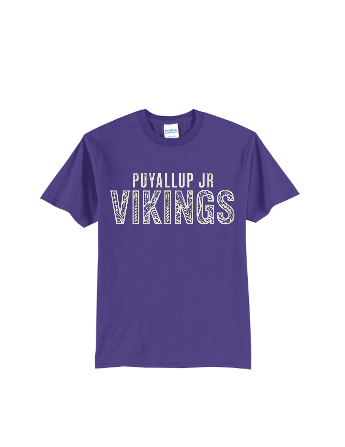 Puyallup Junior Football T-Shirt Vikings Tribal Banner