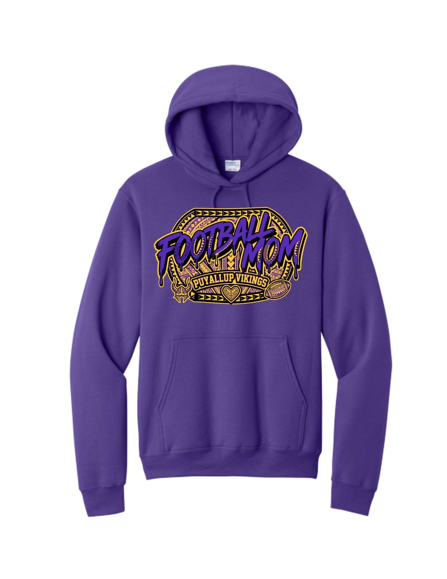 Puyallup Junior Football Hooded Sweatshirt FOOTBALL MOM