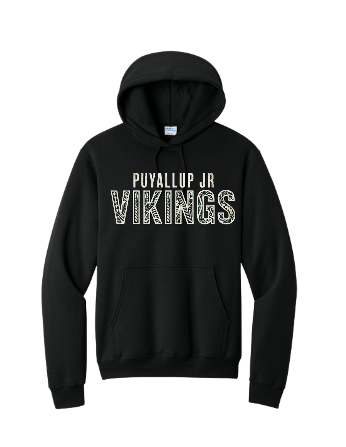 Puyallup Junior Football Hooded Sweatshirt Tribal Banner
