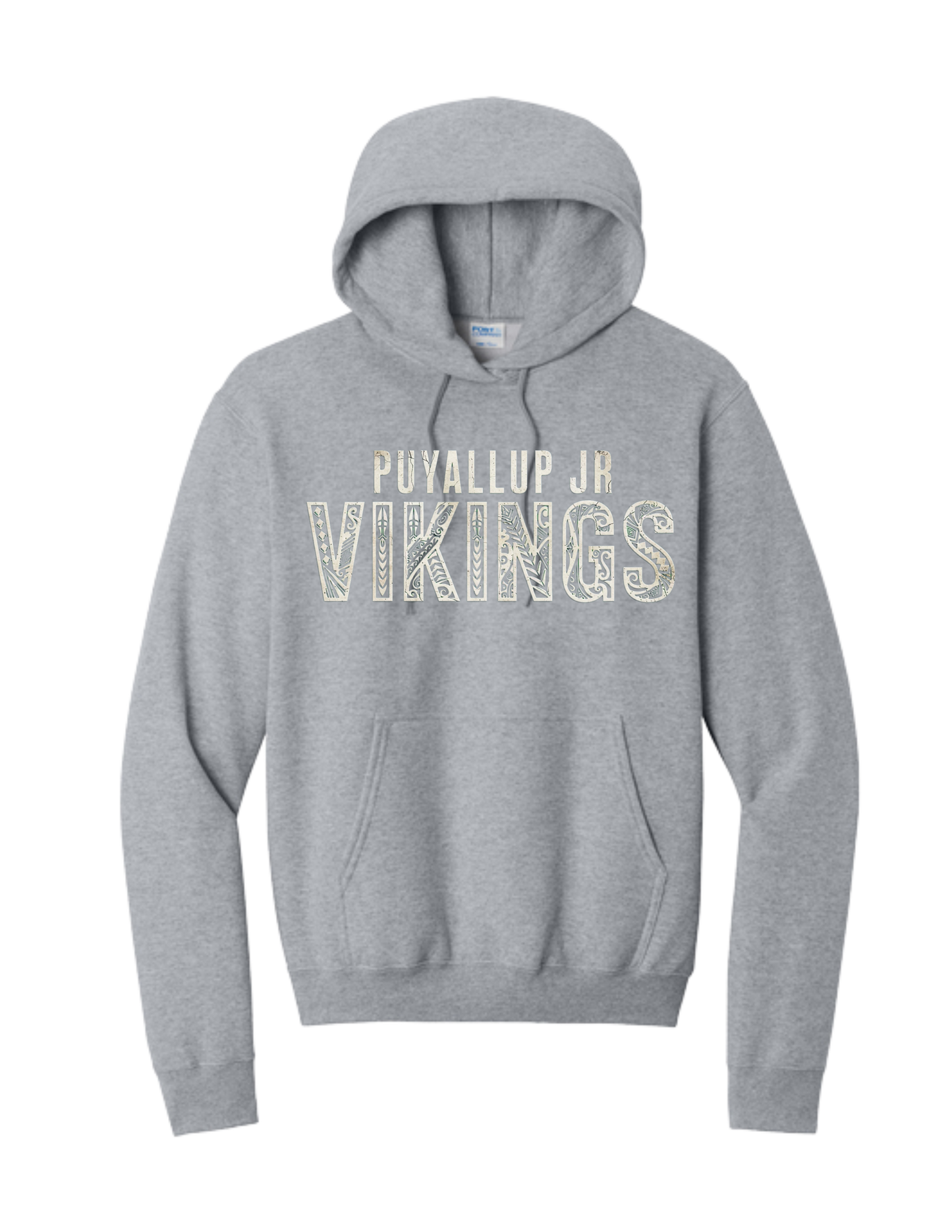 Puyallup Junior Football Hooded Sweatshirt Tribal Banner