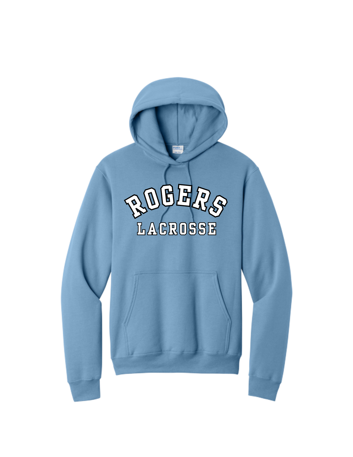 Rogers Lacrosse P&C Core Fleece Hooded Sweatshirt - CENTER CHEST LOGO
