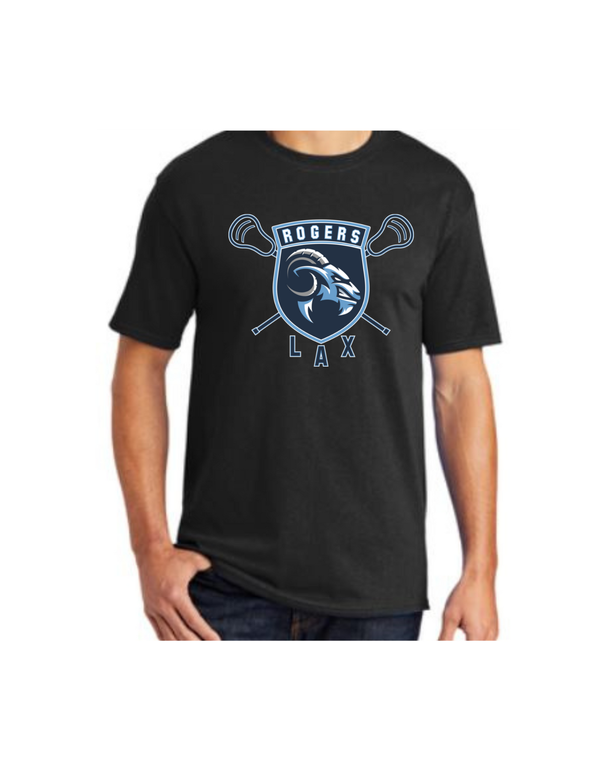Rogers Lacrosse Shield Short Sleeve T-Shirt (click for additional options)