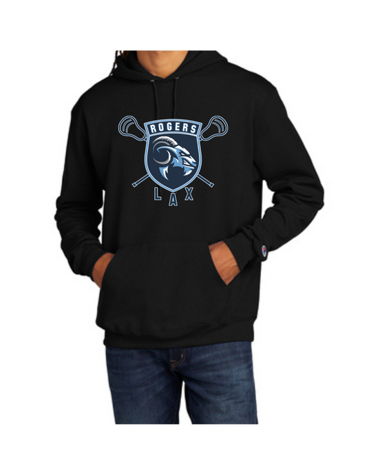 Rogers Lacrosse Shield Champion Hooded Sweatshirt (click for additional options)