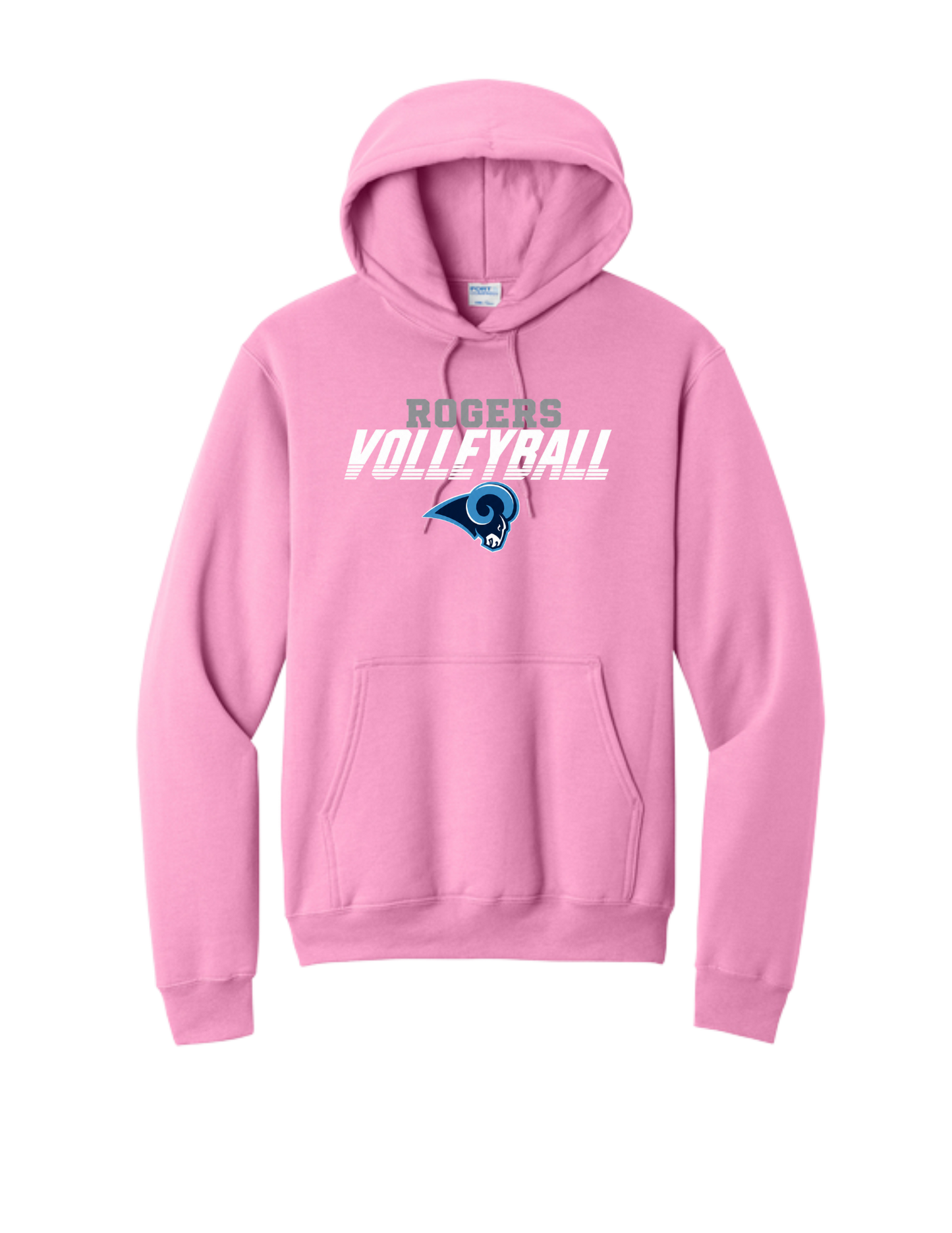 Rogers Volleyball Pink Hoodie
