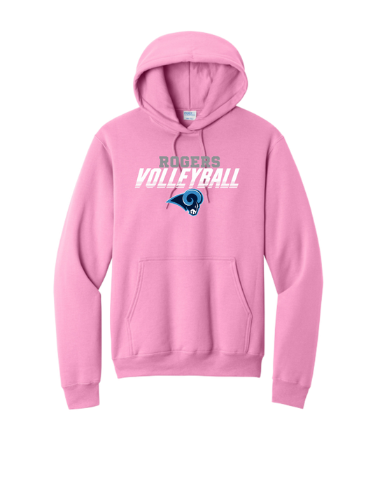 Rogers Volleyball Pink Hoodie